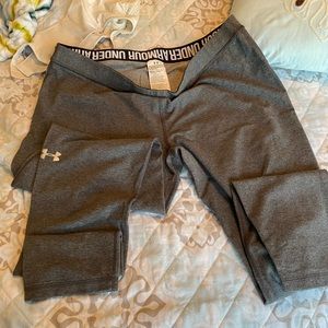 Under Armour running leggings. Grey. 2XL